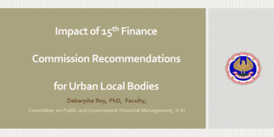 Impact of 15th Finance Commission Recommendations for Urban Local Bodies